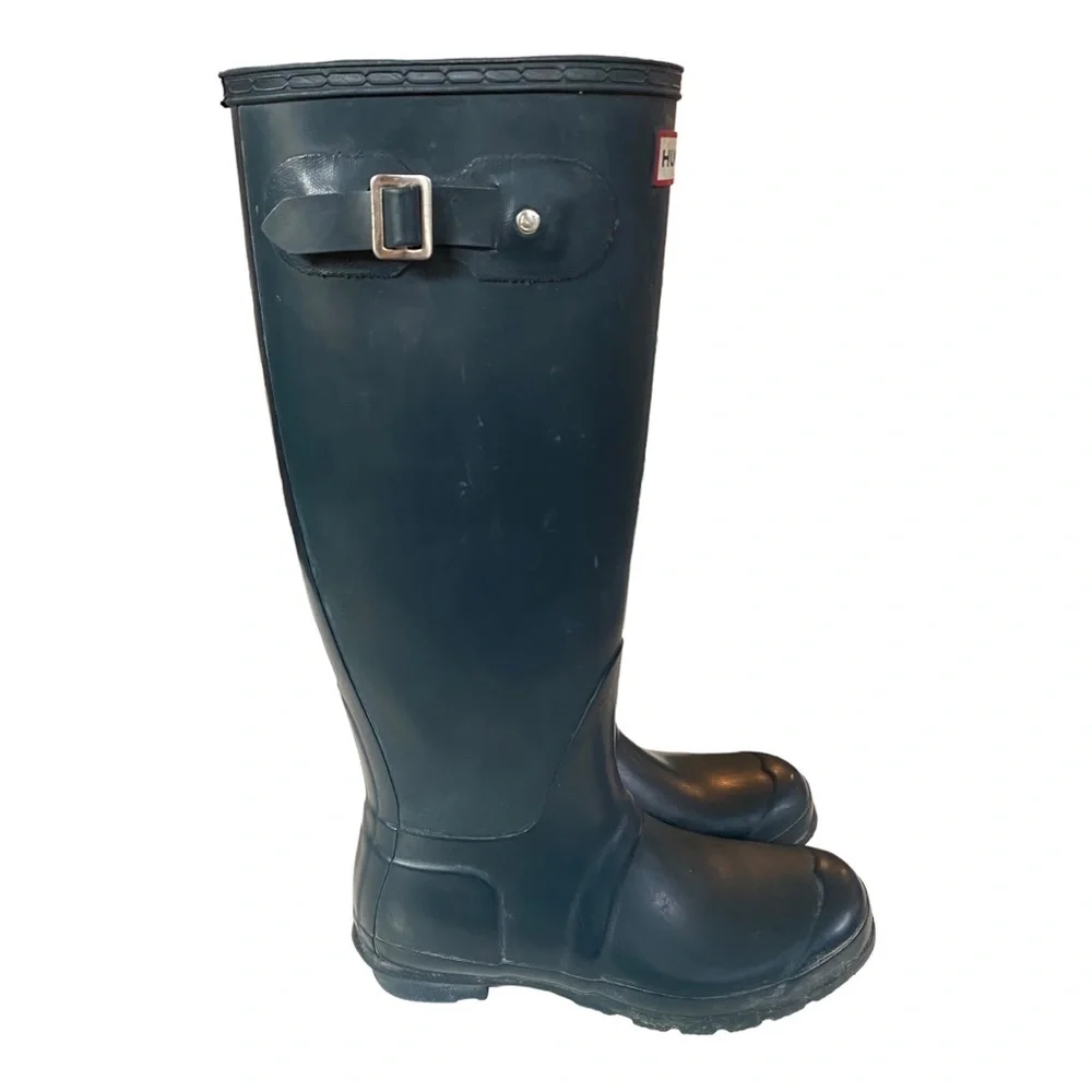 Hunter Original Tall Navy Women’s Boots Size 7